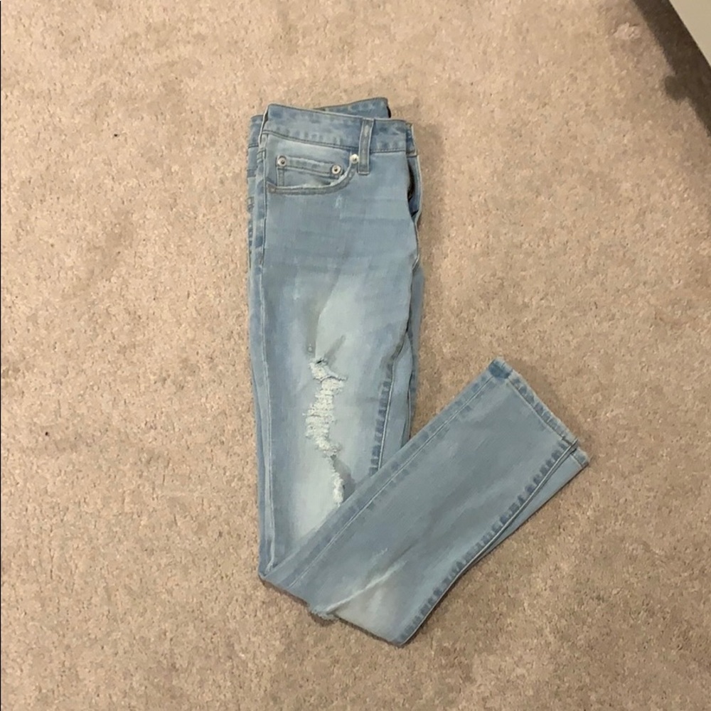 Aeropostale Light Wash Skinny Jeans